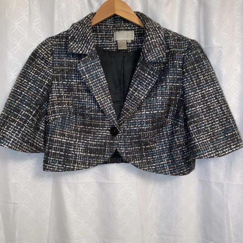 Spiegel Vintage Acrylic Wool Cropped Jacket 6